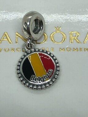 ✨🔥Pandora Belgium Flag Charm Travel Charm